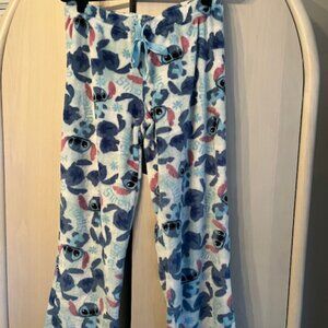Disney Stitch soft drawstring PJ pants, sz L